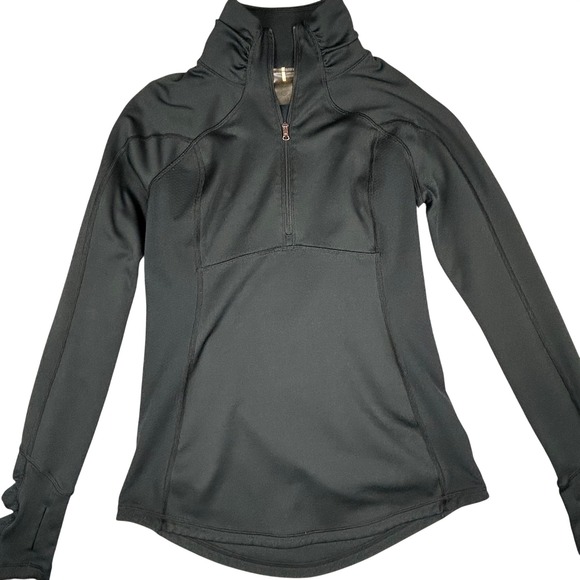 CALIA by Carrie Underwood Tops - Calia Activewear Black Quarter Zip Long Sleeve Athletic Top Thumbholes Women's M